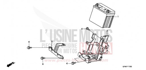 BATTERY (NHX110WH8) NHX110WH8 de 2008